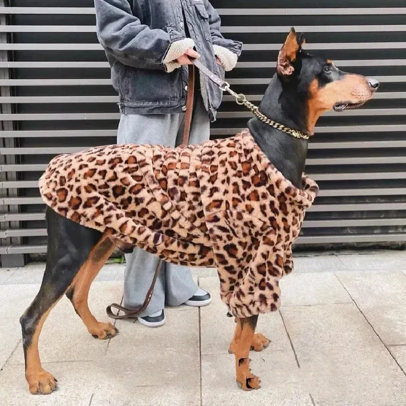 Winter Dog Coat for Large Breeds - Ideal for Dobermans, Labradors, and Golden Retrievers